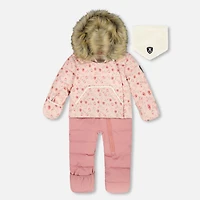 Mini Flowers Snowsuit 6-30m