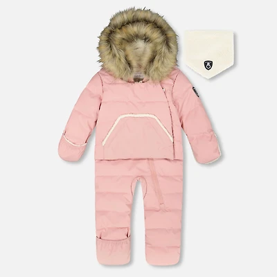 Pink 1pce Snowsuit 6-30m