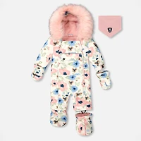 Flowers 1pce Snowsuit 6-30m