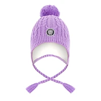 Tuque Tricot Mauve 2-12ans