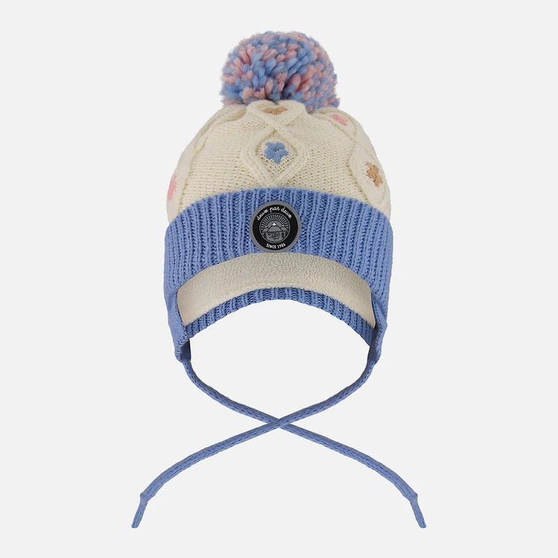 Tuque Tricot Fleurs 2-14ans