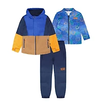 Ensemble Extérieur 3-en-1 Colorblock 2-6ans