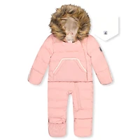 Pink 1pce Snowsuit 6-30m