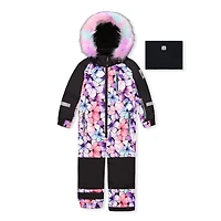 Habit de Neige Une Pièce Fleurs 2-6ans
