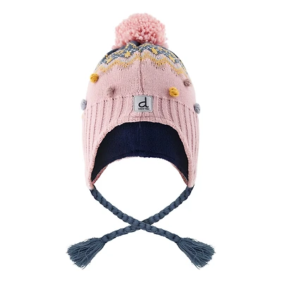 Pink Nordic Knit Hat 2-14