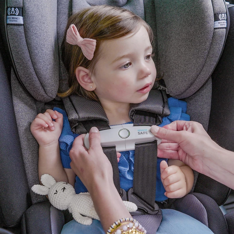 Gold Revolve360 Extend All-in-One Rotational Car Seat with SensorSafe - Moonstone Gray