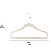 Velvet Hanger (15) - Cream