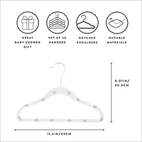 Ensemble de 15 Cintres en Velours - Myrtille