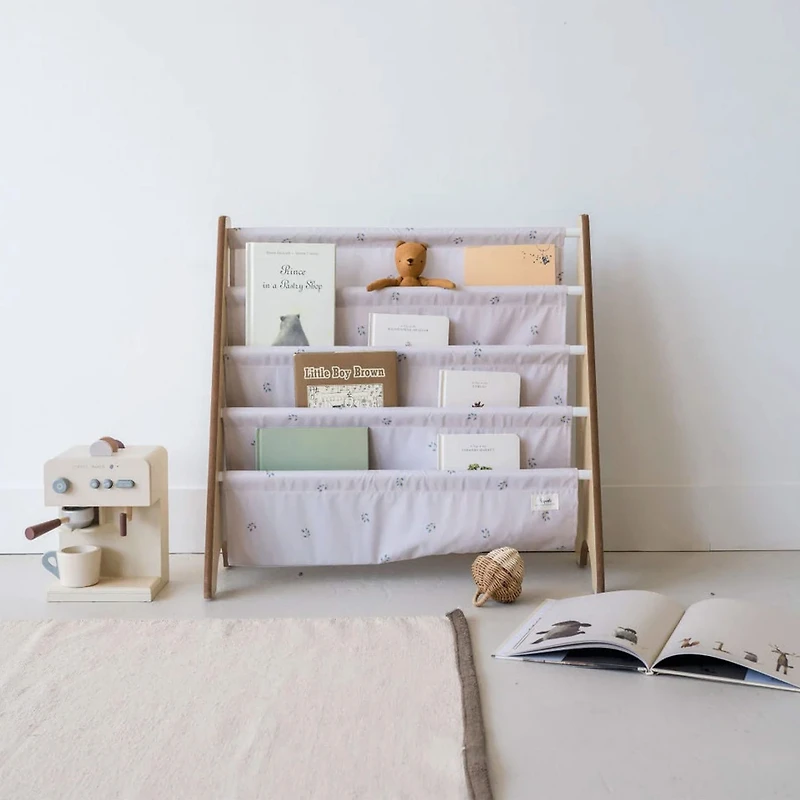 Recycled Fabric Book Rack - Blueberry