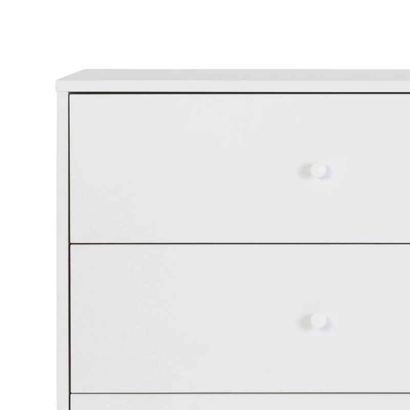 Commode 3 Tiroirs Central Park - Blanc / Naturel