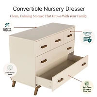 5 Drawers Dresser Chest - Almont Walnut