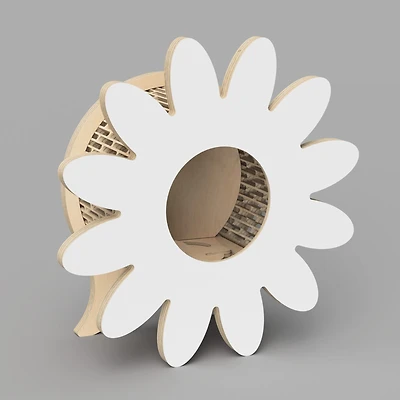 Banque en Bois - Marguerite Blanche
