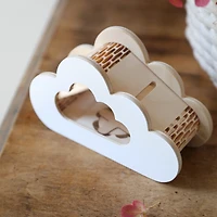 Banque en Bois - Nuage Blanc