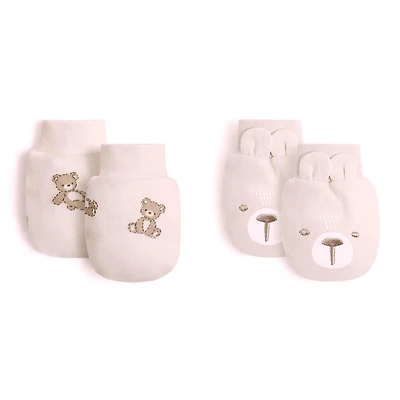 2pk Jersey Scratch Mitts