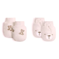 2pk Jersey Scratch Mitts