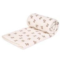 Couverture Jersey/Sherpa - Ours Rose