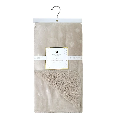 Couverture Sherpa Ours Beige