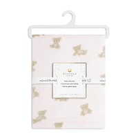 Couverture Peluche Ours Rose