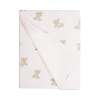 Couverture Peluche Ours Rose