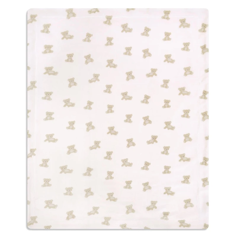 Couverture Peluche Ours Rose