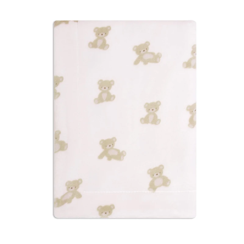 Couverture Peluche Ours Rose