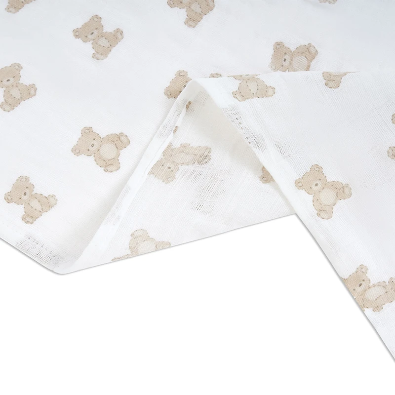 Muslin Swaddles  Blankets Set of 2 - Bear
