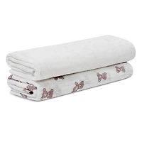 2pk Muslin Swaddles-bear