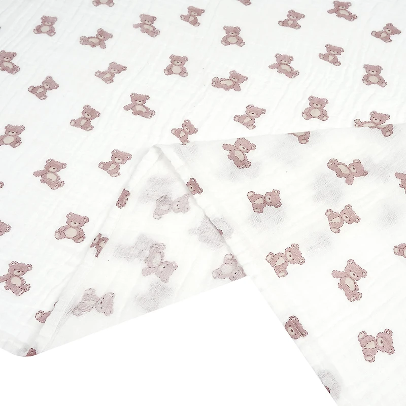 2pk Muslin Swaddles-bear