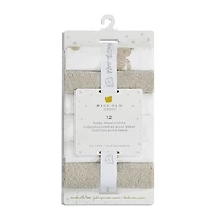 Washcloths (12)-teddy Beige