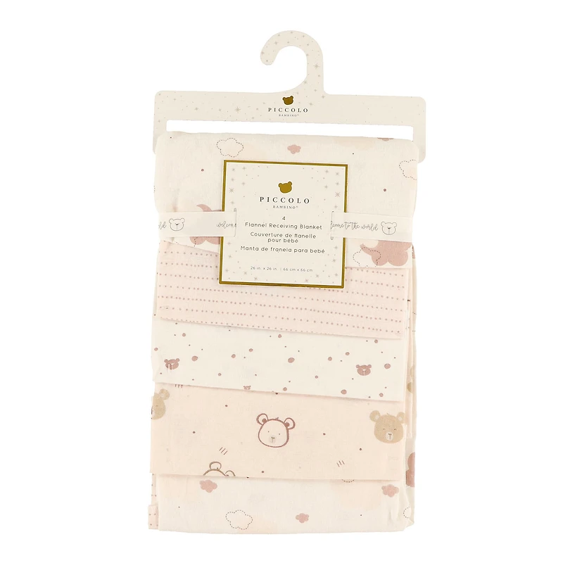 Couvertures de Flanelle (4) - Rose