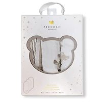 Muslin Burp Cloth 3-pack - Bear