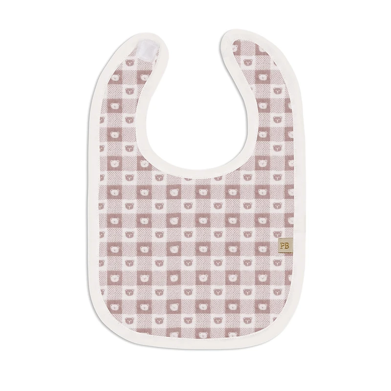 Teddy-3pk Muslin Milk Bibs