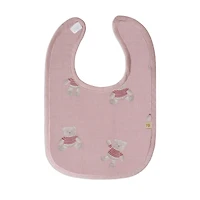 Teddy-3pk Muslin Milk Bibs