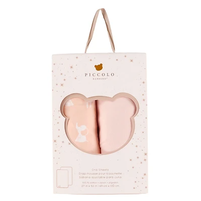 Jersey Crib Sheets (2) - Pink