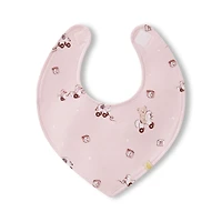 Bavoirs(3)+ Jouet de dentition - Ours Rosé