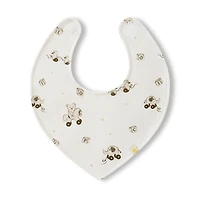 Bib Set (3) + Teething Toy - White Bear