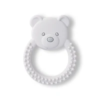 Bib Set (3) + Teething Toy - White Bear