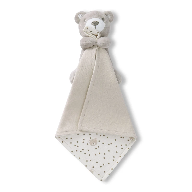 Bibs (3) + Cuddly Plush - Beige Teddy