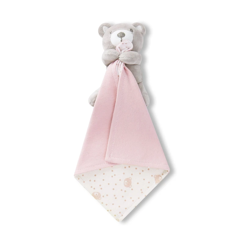 Bibs (3) + Cuddly Plush - Pink Teddy