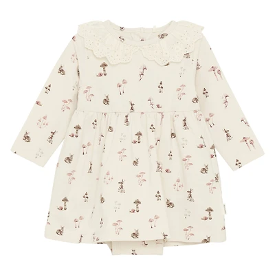 Mushroom Print Dress 6-24m