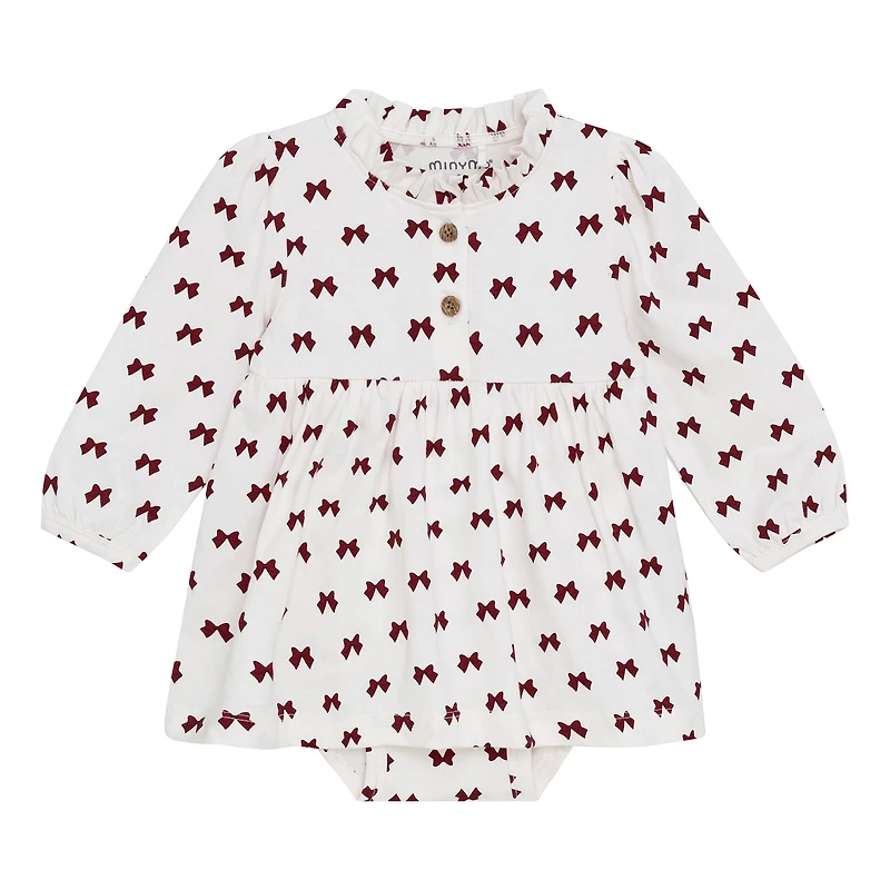 Bow Aop Dress 6-24m