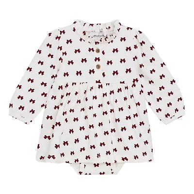 Bow Aop Dress 6-24m