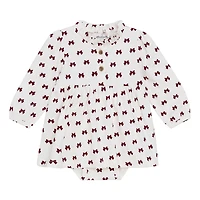Bow Aop Dress 6-24m