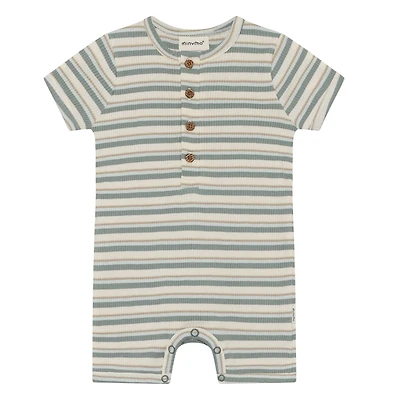 Stripe Rib Romper 6-24m