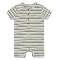 Stripe Rib Romper 6-24m