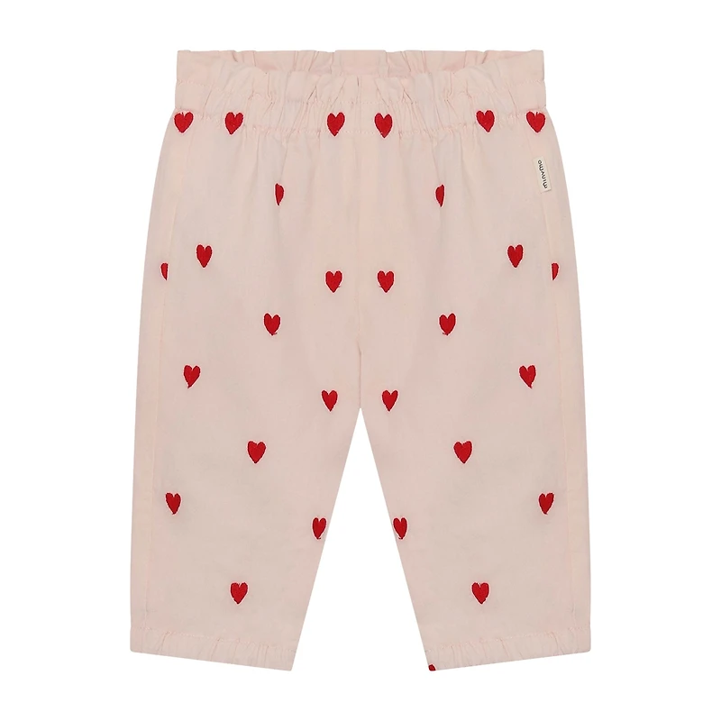 Heart Embroidered Pants 3-24m