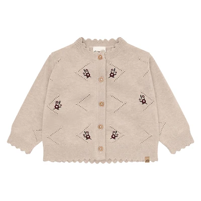 Cardigan Tricot Broderie 6-24mois