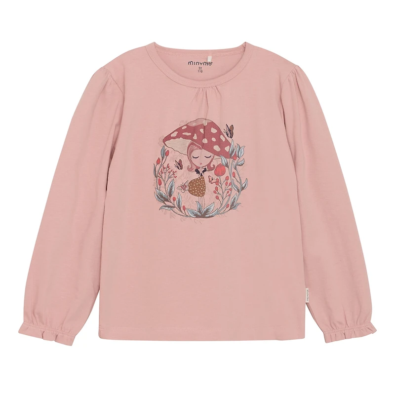 T-shirt Fille Champignon 3-8ans