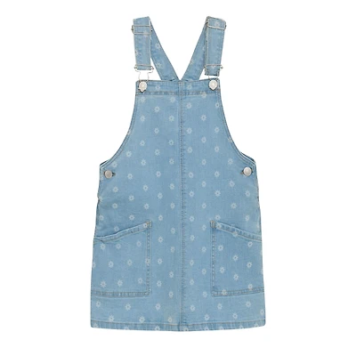 Chasuble Denim Fleurs 3-8ans