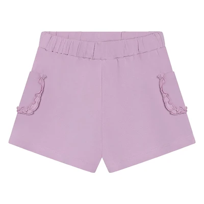 Solid Frill Sweat Shorts 3-8
